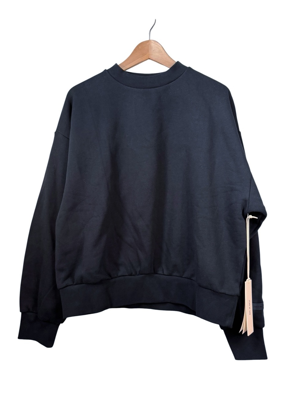 Essentials Classic Crewneck Sweatshirt Mens Medium NWT Fear of God Logo Fleece - Picture 2 of 6
